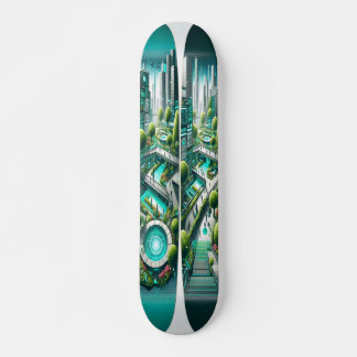 "Raygun Gothic Futuristische Urban Park Deck" Persoonlijk Skateboard