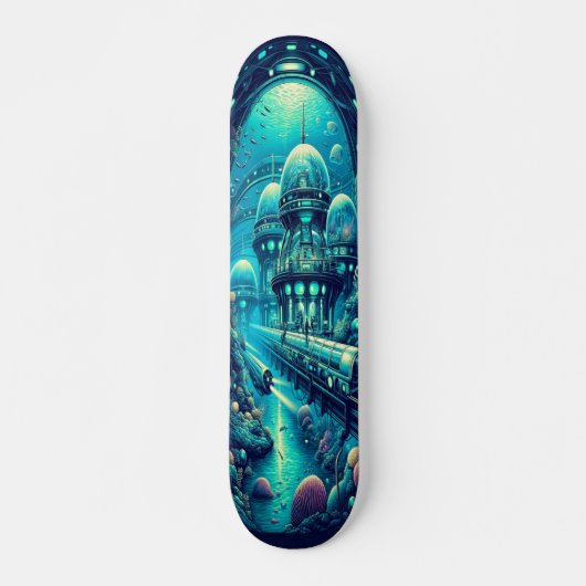 "Raygun Gothic Onderwater Research Facility Deck" Persoonlijk Skateboard (Voorkant)