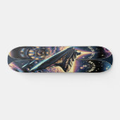 "Raygun Gothic Space Cruiseschip Deck" Persoonlijk Skateboard (Horizontaal)
