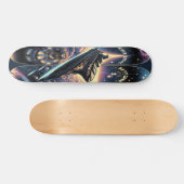 "Raygun Gothic Space Cruiseschip Deck" Persoonlijk Skateboard (Horizontaal)