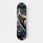"Raygun Gothic Space Cruiseschip Deck" Persoonlijk Skateboard (Voorkant)