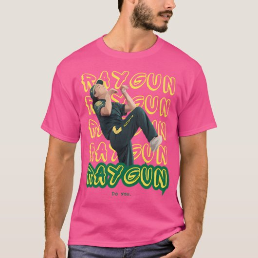 Raygun Rachel Gunn breekt Olympische Spelen Austra T-shirt (Voorkant)
