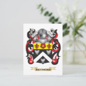 Raymond Coat of Arms (Familiecrest) Briefkaart (Staand voorkant)