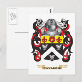 Raymond Coat of Arms (Familiecrest) Briefkaart (Voorkant / Achterkant)