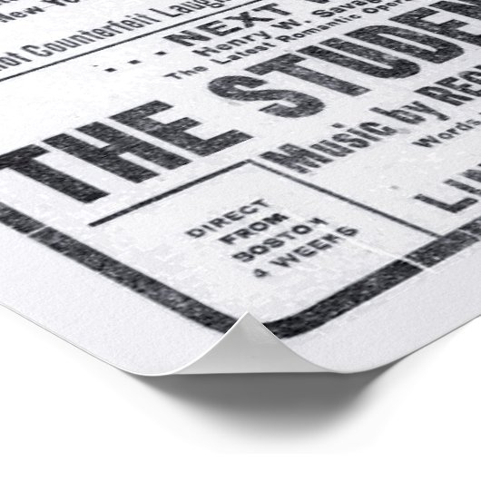 Raymond Hitchcock 1906 theaterkrant ad poster (Hoek)