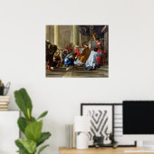 Raymond IV de Saint-Gilles die het kruis innemen Poster (Thuiskantoor)