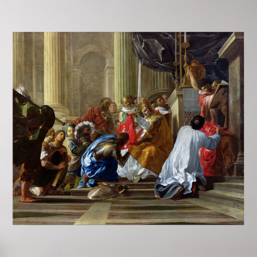 Raymond IV de Saint-Gilles die het kruis innemen Poster (Voorkant)