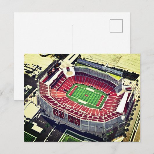 Raymond James Stadium, Tampa, FL Aerial Uitzicht Feestdagenkaart (Voorkant / Achterkant)