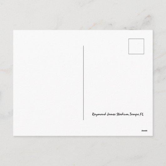 Raymond James Stadium, Tampa, FL Aerial Uitzicht Feestdagenkaart (Achterkant)