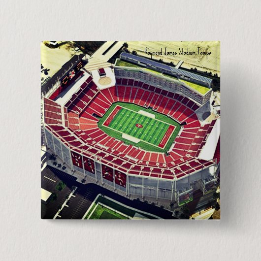 Raymond James Stadium, Tampa, FL Vierkante Button 5,1 Cm (Voorkant)