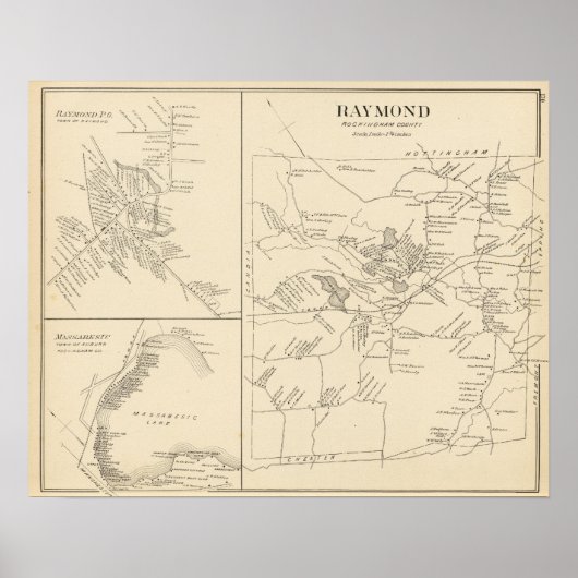 Raymond, Rockingham County Poster (Voorkant)