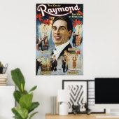 Raymond The Great ~ Miracles  Magic Act Poster (Thuiskantoor)