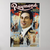 Raymond The Great ~ Miracles  Magic Act Poster (Voorkant)