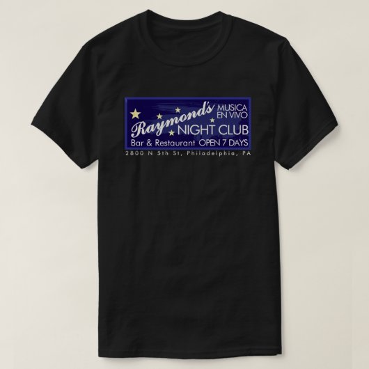 RAYMOND'S NITE CLUB T-SHIRT (Design voorkant)