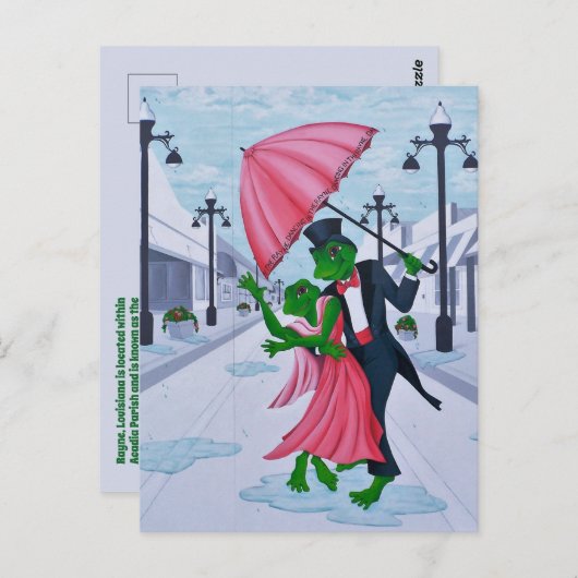 Rayne, Louisiana Briefkaart (Voorkant / Achterkant)