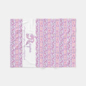 Rayne R naam betekent pastel doodle art deken (Voorkant (Horizontaal))