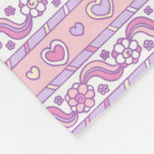 Rayne R naam betekent pastel doodle art deken (Hoek)