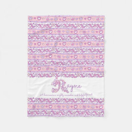 Rayne R naam betekent pastel doodle art deken