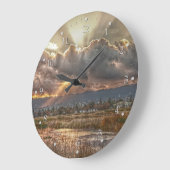 Rays bij zonsondergang grote klok (Hoek)