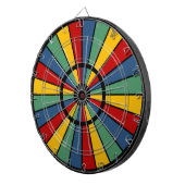 RAYS BUTTON I + uw foto, tekst, monogram Dartbord (Voorkant Rechts)