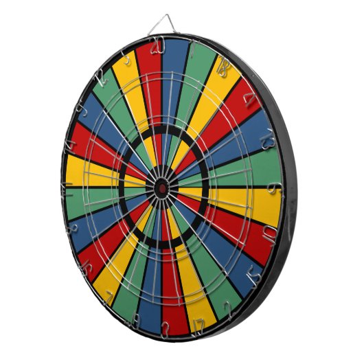 RAYS BUTTON I + uw foto, tekst, monogram Dartbord (Voorkant Rechts)