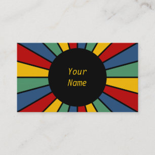 RAYS BUTTON I + uw foto, tekst, monogram Visitekaartje