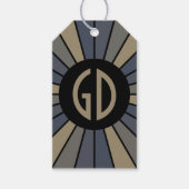 RAYS BUTTON XII + uw foto, tekst, monogram Cadeaulabel (Voorkant)
