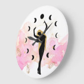 *~* Rays Crystals Cosmic Gold Black Goddess Moon Grote Klok (Hoek)