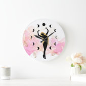 *~* Rays Crystals Cosmic Gold Black Goddess Moon Grote Klok (Huis)