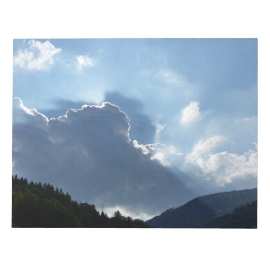 rays en wolken notitieblok (Voorkant)