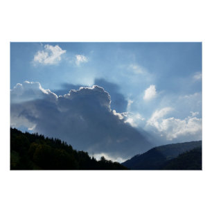 rays en wolken poster