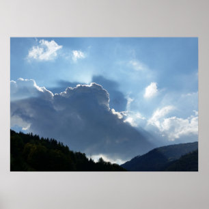 rays en wolken poster