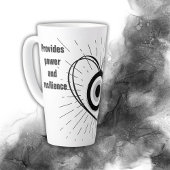 Rays, Heart, Black Evil Eye Protection monogram | Latte Mok