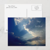 'Rays of Hope' foto briefkaart (Voorkant / Achterkant)