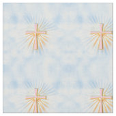 Rays of Light Religious Cross Stof (Close Up)