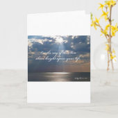 Rays of Son Inspirerend gedichten Kaart (Gele Bloem)