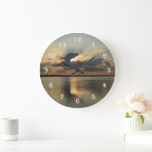Rays of Sun Sunset Wall Clock Grote Klok (Huis)