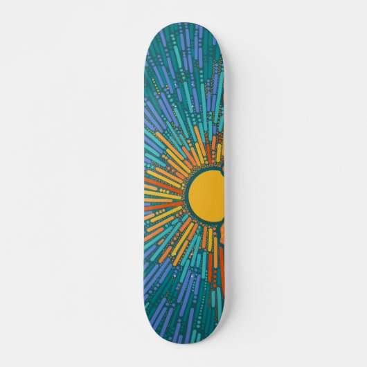 Rays of the Sun Persoonlijk Skateboard (Voorkant)