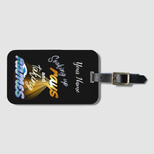 Rays opnemen en Names Summertime innemen Bagagelabel (Voorkant (horizontaal))