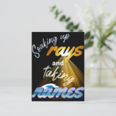 Rays opnemen en Names Summertime innemen Briefkaart (Staand voorkant)