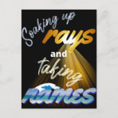 Rays opnemen en Names Summertime innemen Briefkaart (Voorkant)