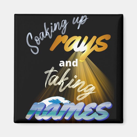 Rays opnemen en Names Summertime innemen Magneet (Voorkant)