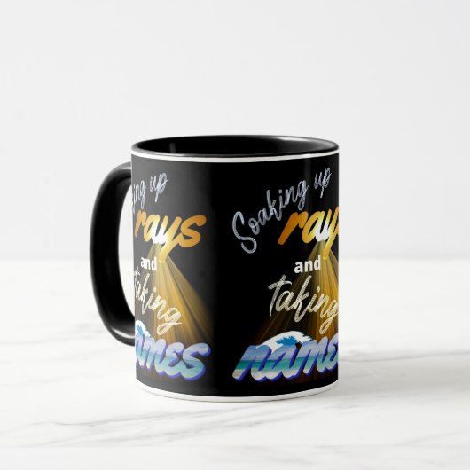 Rays opnemen en Names Summertime innemen Mok (Voorkant links)