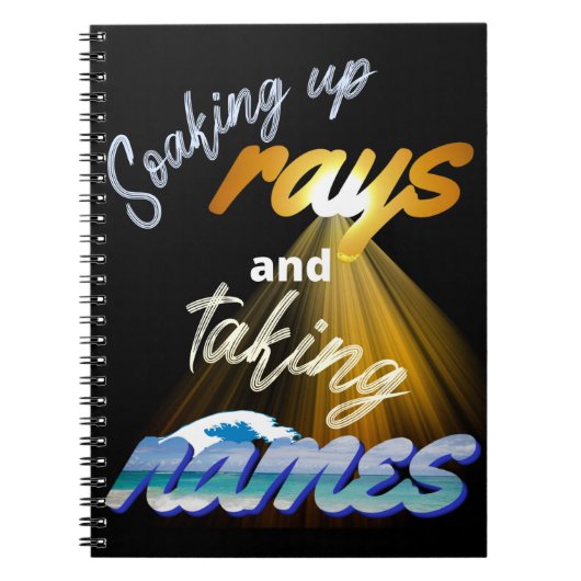 Rays opnemen en Names Summertime innemen Notitieboek (Voorkant)