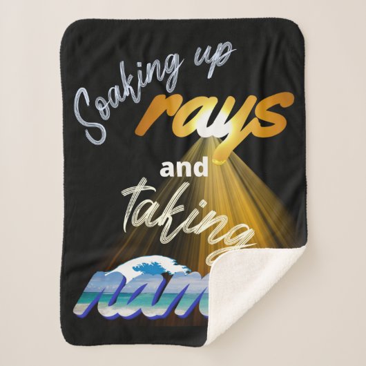 Rays opnemen en Names Summertime innemen Sherpa Deken (Voorkant)