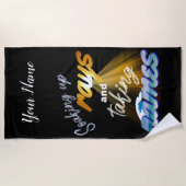 Rays opnemen en Names Summertime innemen Strandlaken (Voorkant)