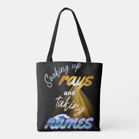 Rays opnemen en Names Summertime innemen Tote Bag (Achterkant)