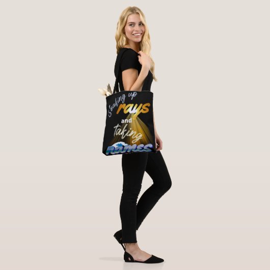 Rays opnemen en Names Summertime innemen Tote Bag (Op model)
