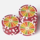 Rays Patroon aangepaste monogram poker chips (Opstapeling)