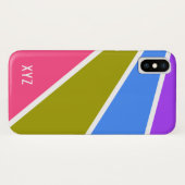 Rays Pattern aangepaste monogram-hoesjes Case-Mate iPhone Case (Achterkant (horizontaal))